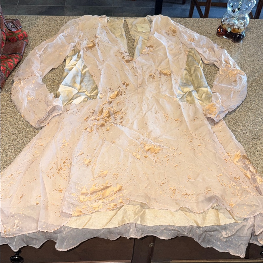 Mason Cream and Gold Dress